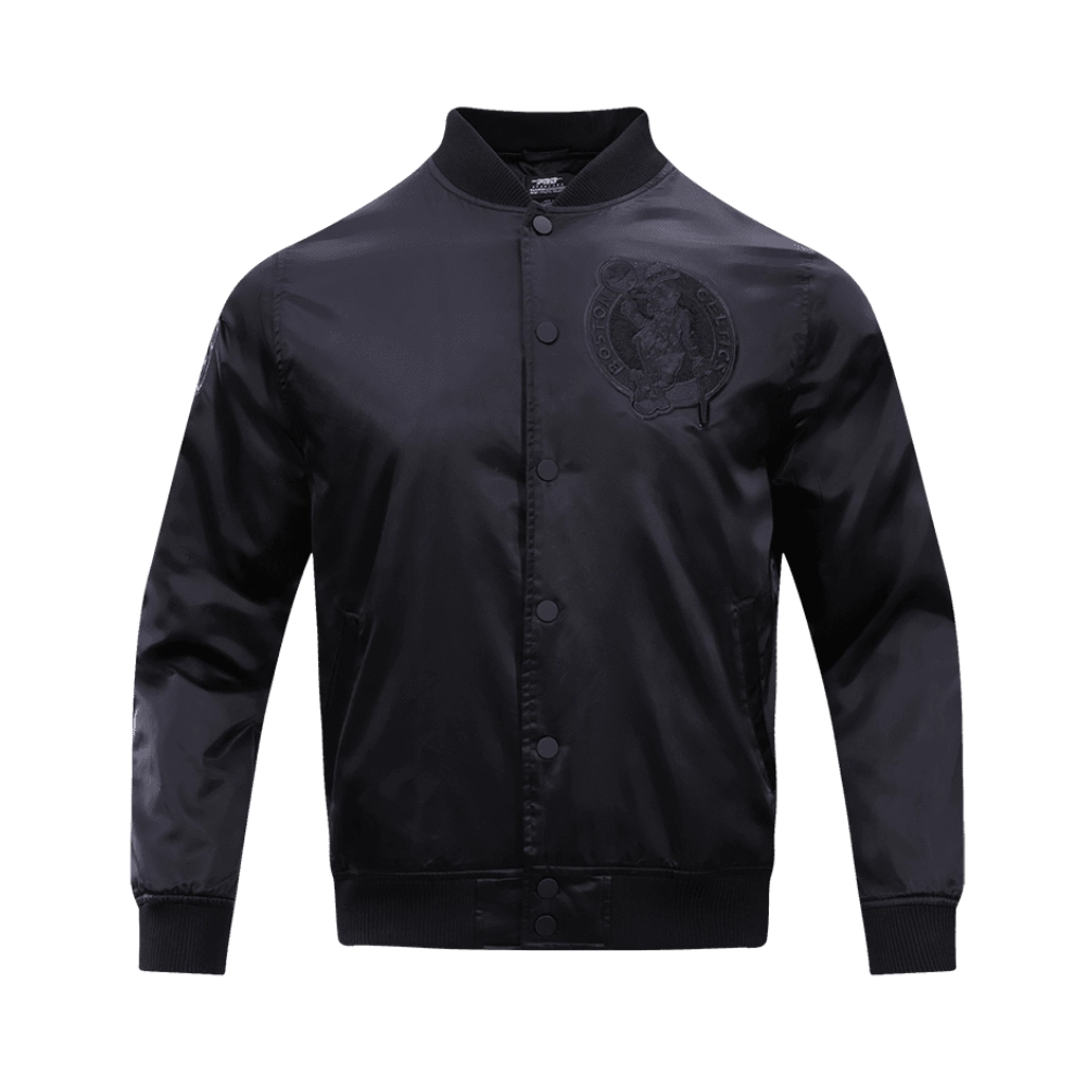 New-York-Yankees-Triple-Black-Full-Snap-Satin-Varsity-Jacket