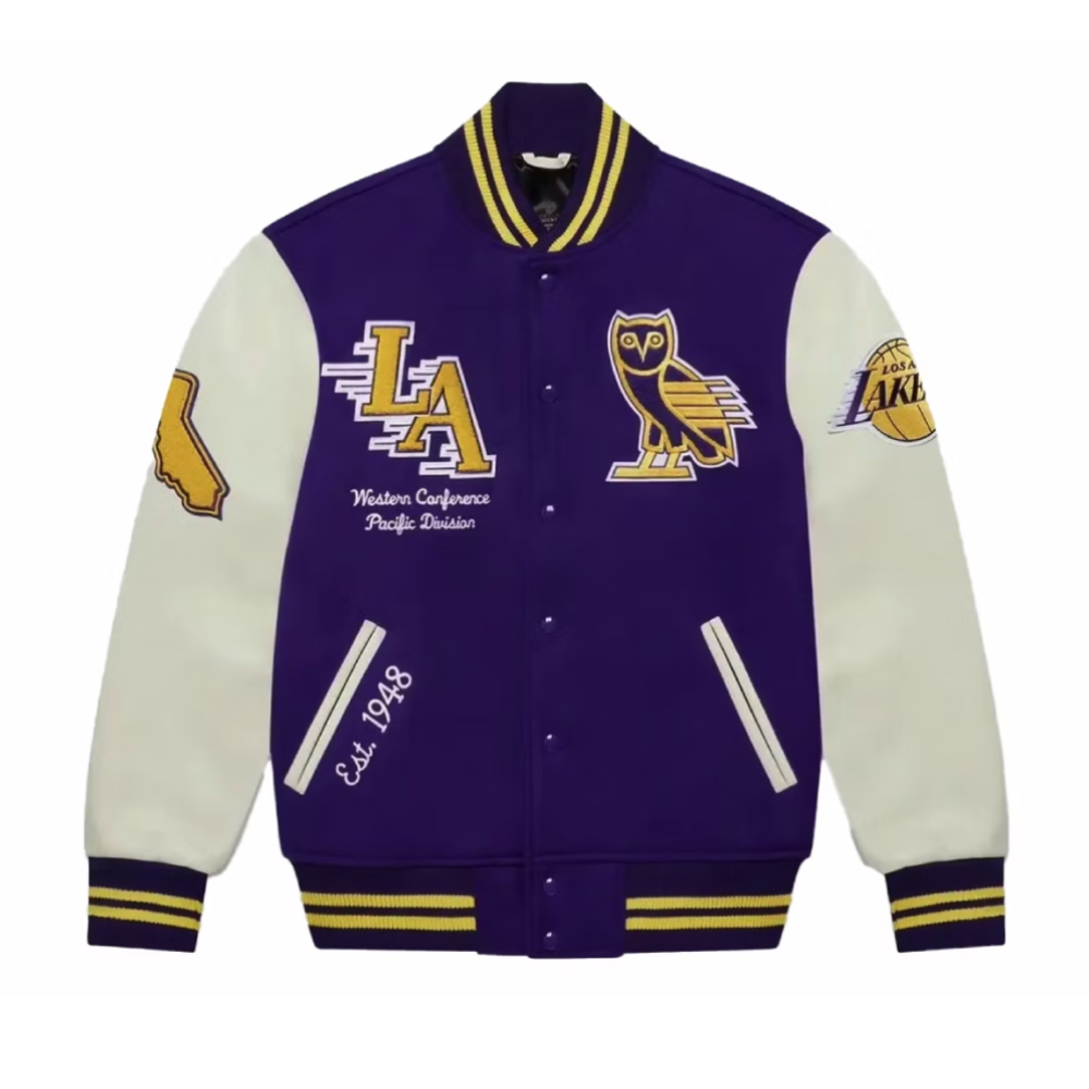 OVO-X-Los-Angeles-Lakers-Wool-Leather-Varsity-Jacket-1
