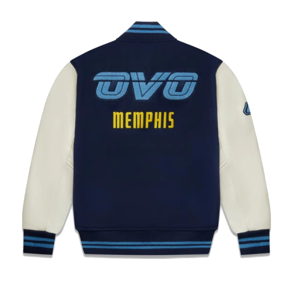 OVO-X-Memphis-Grizzlies-Wool-Leather-Varsity-Jacket-2
