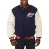 Oklahoma-City-Thunder-Domestic-Two-Tone-Wool-and-Leather-Jacket-Navy-White-1