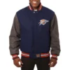 Oklahoma-City-Thunder-Two-Tone-Wool-Varsity-Jacket-Navy-Grey