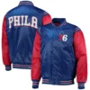 Philadelphia-76ers-Enforcer-Full-Snap-Satin-Varsity-Jacket-BlueRed-1