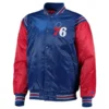 Philadelphia-76ers-Enforcer-Full-Snap-Satin-Varsity-Jacket-BlueRed-2