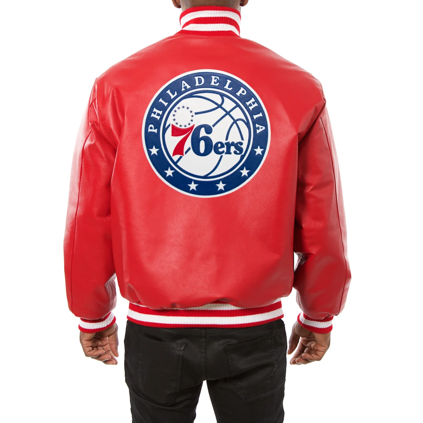 Philadelphia-76ers-Real-Leather-Varsity-Jacket-Red-2