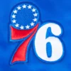 Philadelphia-76ers-Script-Tail-Womens-Ribbed-Knitted-Satin-Varsity-Jacket-Blue-1