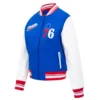 Philadelphia-76ers-Script-Tail-Womens-Wool-Leather-Varsity-Jacket-BlueWhite-3