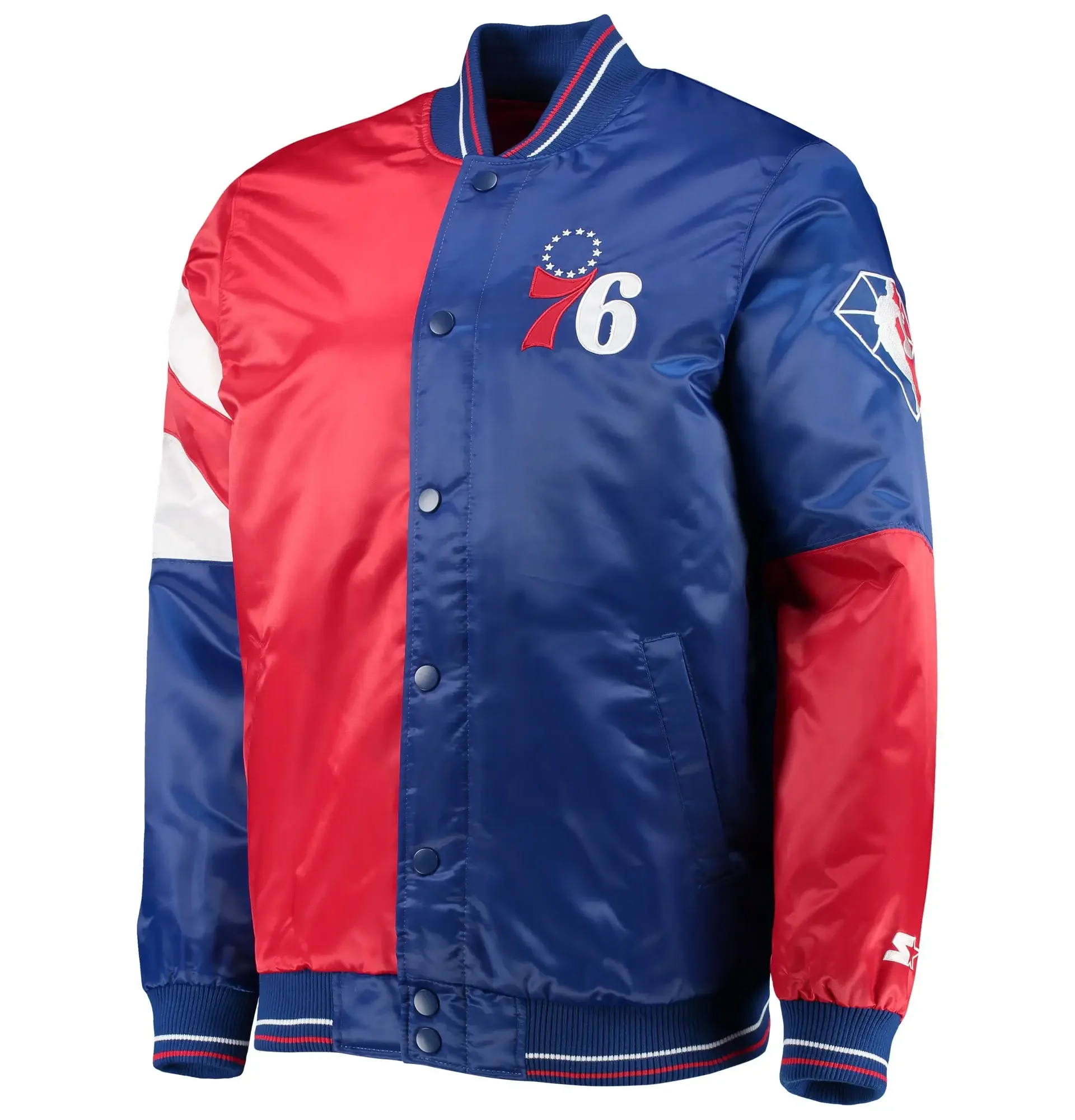 Philadelphia-76ers-Starter-75th-Anniversary-Full-Snap-Satin-Varsity-Jacket-1