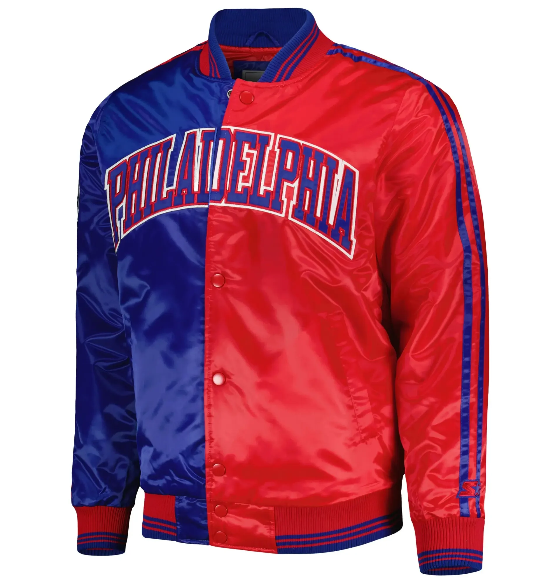 Philadelphia-76ers-Starter-Fast-Break-Full-Snap-Satin-Varsity-Jacket-1