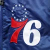 Philadelphia-76ers-The-Captain-II-Satin-Varsity-Jacket-Blue-3