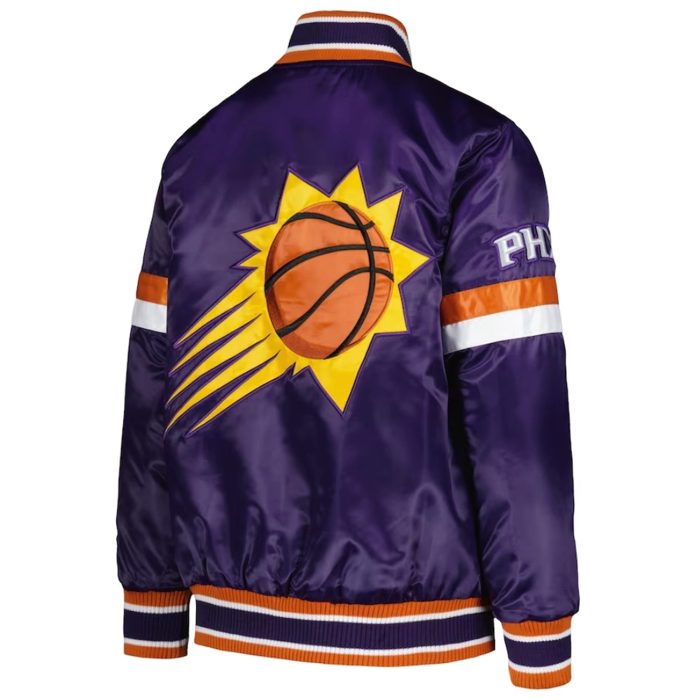Phoenix-Suns-Home-Game-Satin-Varsity-Jacket-Purple