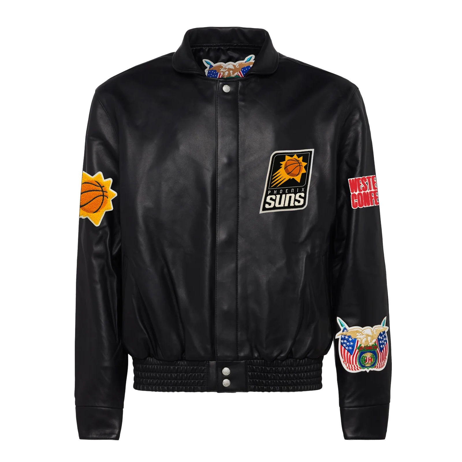 Phoenix-Suns-Jeff-Hamilton-Full-Leather-Jacket-Black-1