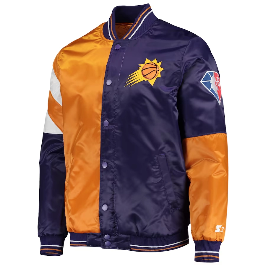 Phoenix-Suns-Leader-Satin-Varsity-Jacket-OrangePurple