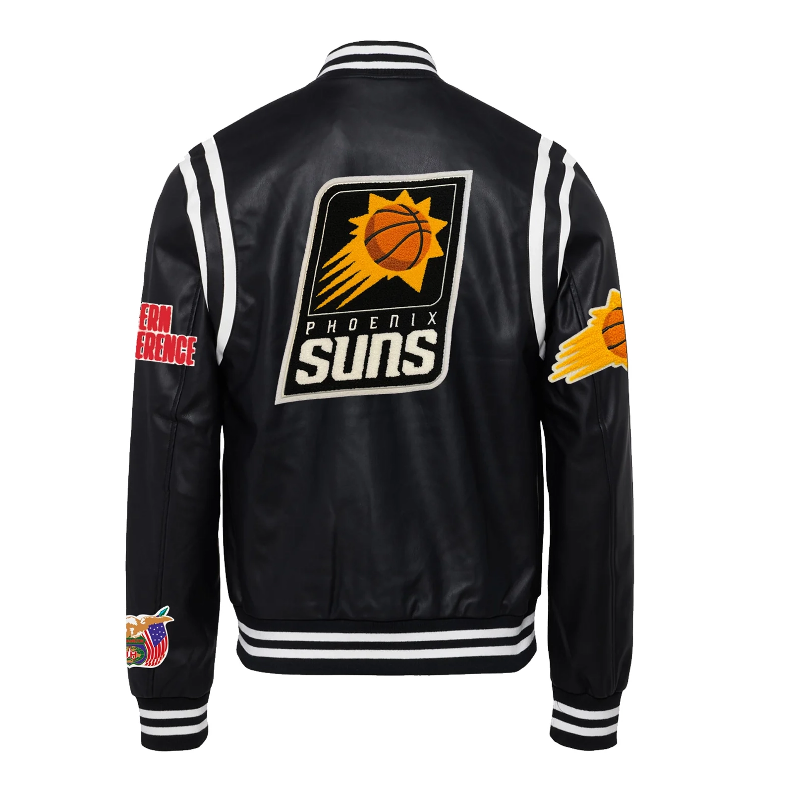 Phoenix-Suns-Leather-Varsity-Jacket-Black-2