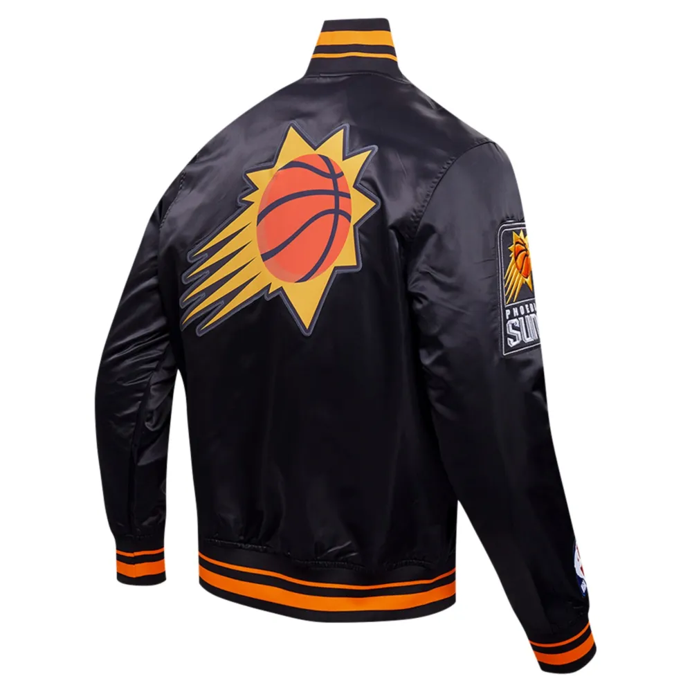 Phoenix-Suns-Pro-Standard-Script-Tail-Black-Satin-Varsity-Jacket-3