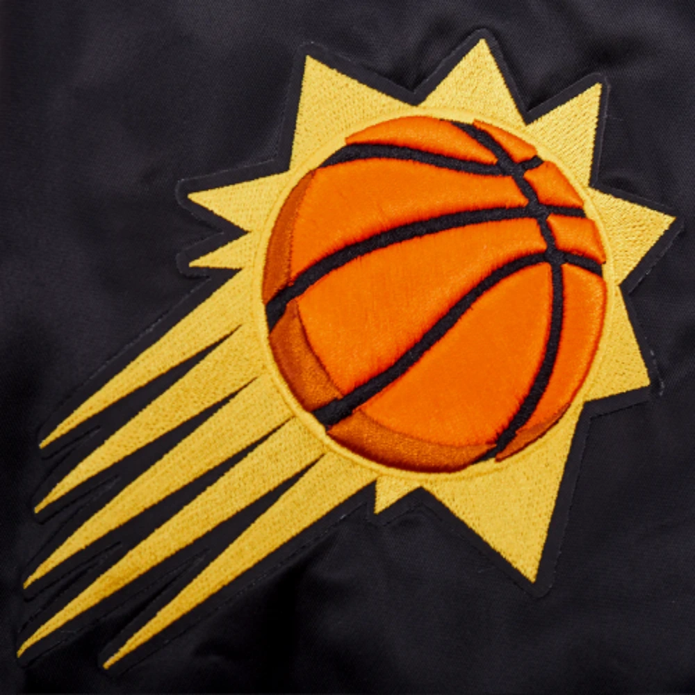 Phoenix-Suns-Pro-Standard-Script-Tail-Black-Satin-Varsity-Jacket-7