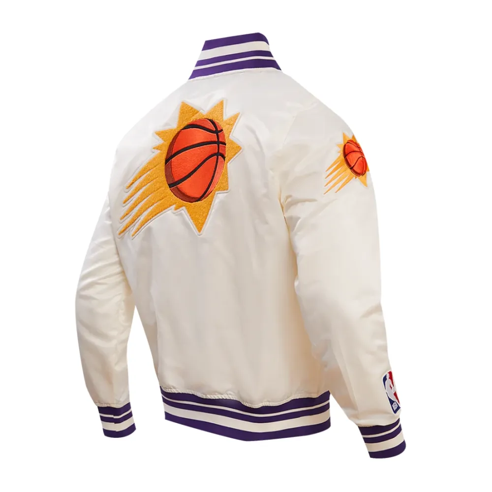 Phoenix-Suns-Retro-Classic-Full-Snap-Satin-Varsity-Jacket-Cream-4