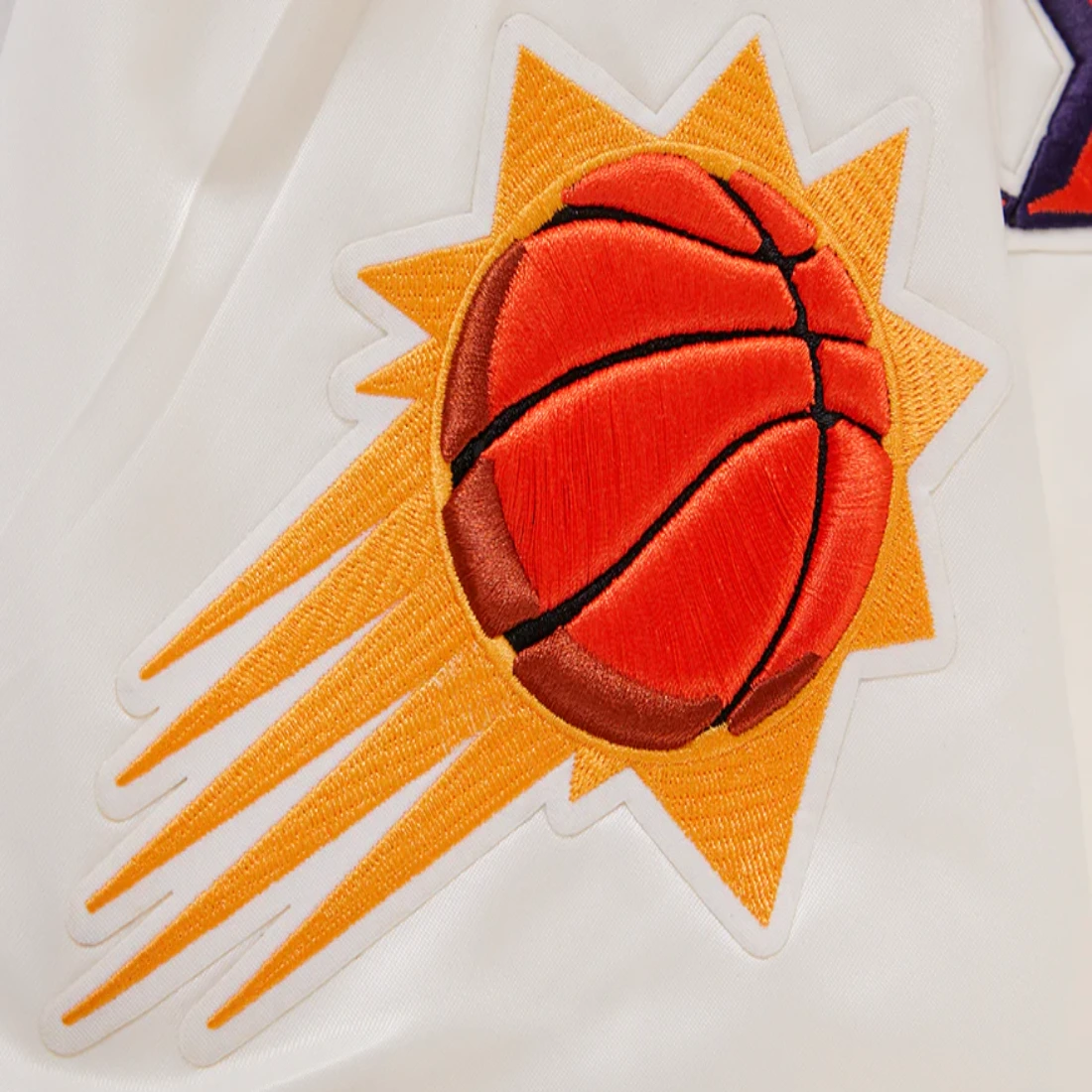 Phoenix-Suns-Retro-Classic-Full-Snap-Satin-Varsity-Jacket-Cream-7