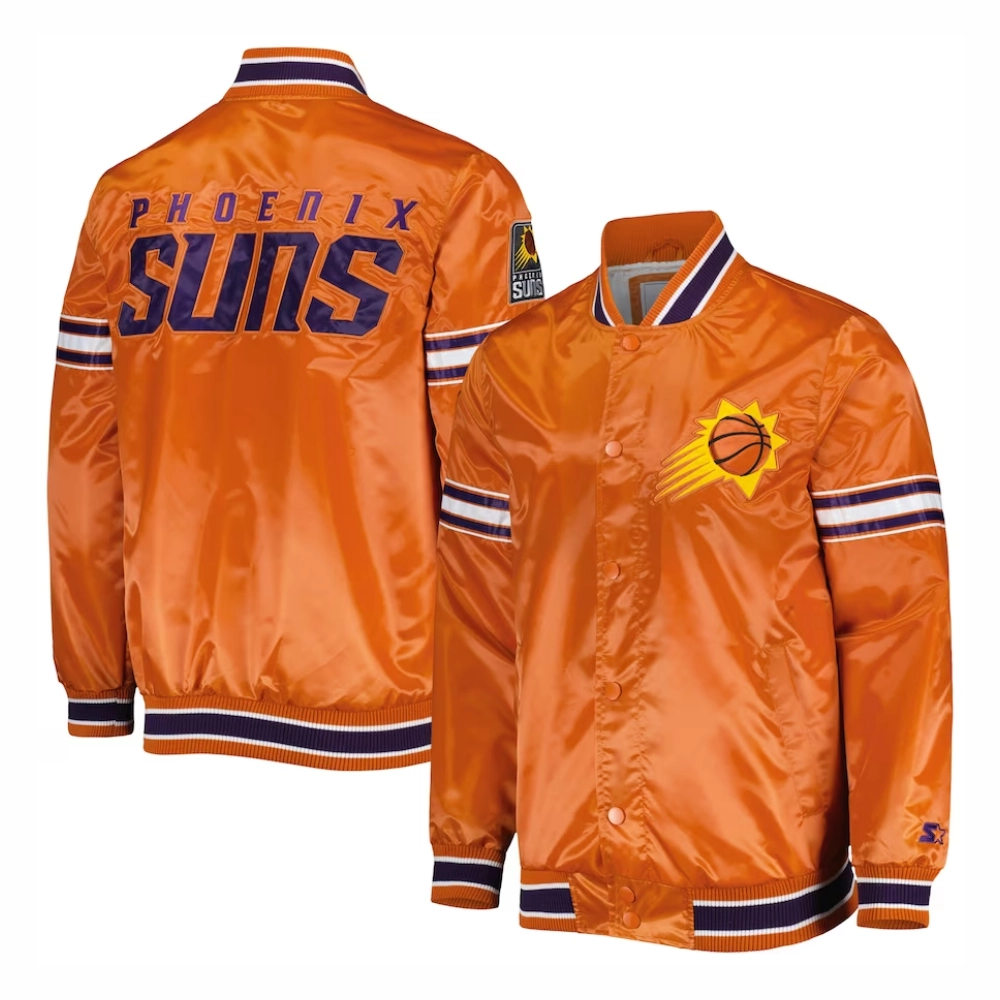 Phoenix-Suns-Slider-Full-Snap-Satin-Varsity-Jacket-Orange-4