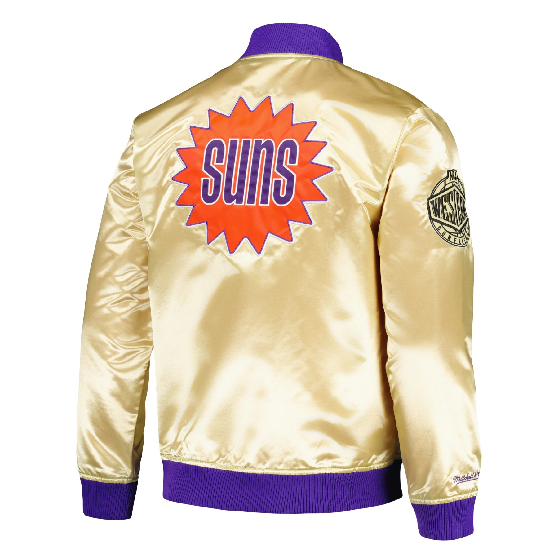 Phoenix-Suns-Team-OG-2.0-Vintage-Logo-Satin-Varsity-Jacket-Gold-2