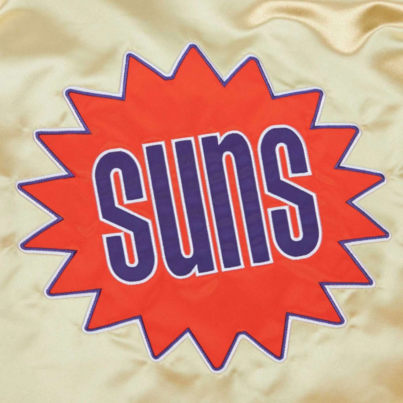 Phoenix-Suns-Team-OG-2.0-Vintage-Logo-Satin-Varsity-Jacket-Gold-5