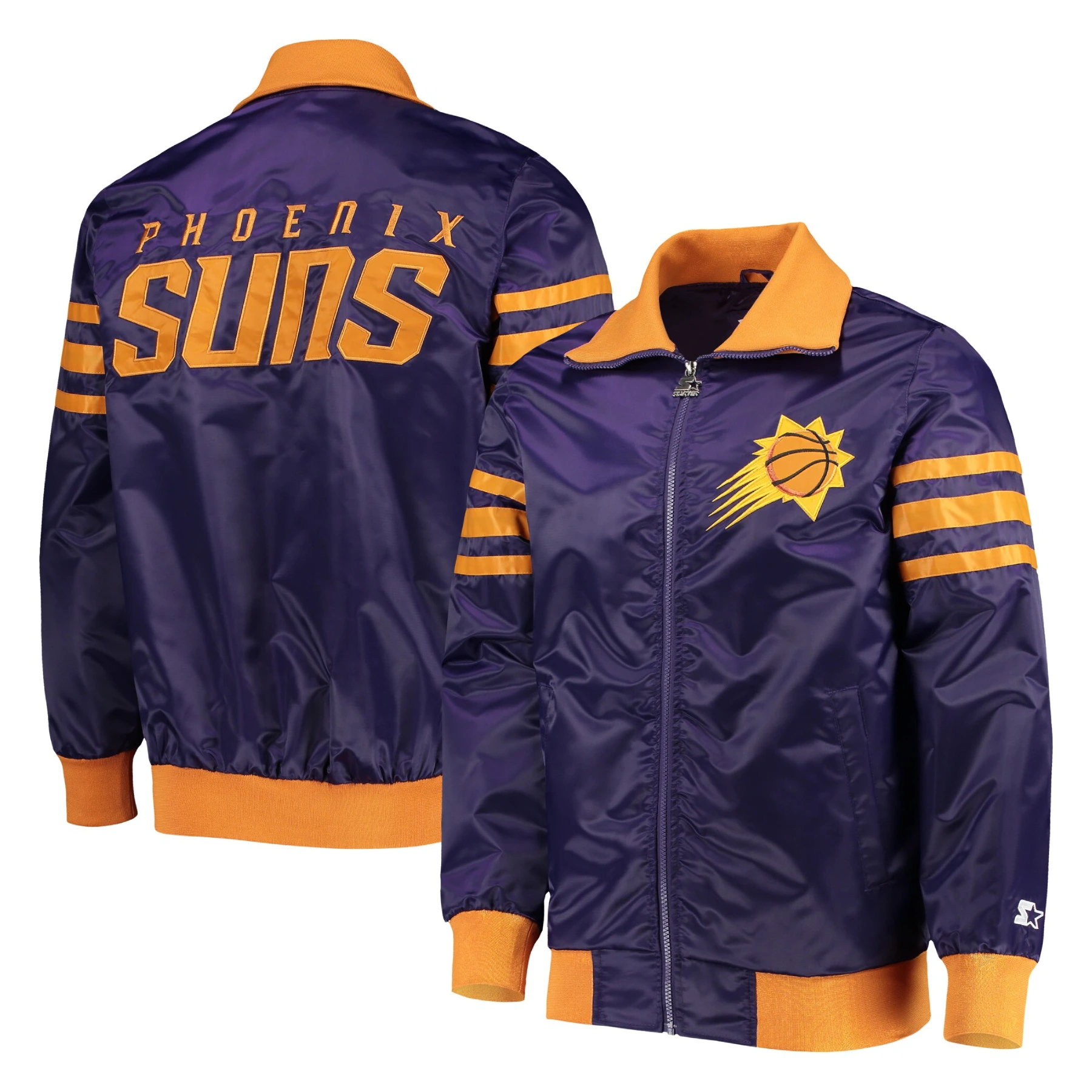 Phoenix-Suns-The-Captain-II-Satin-Varsity-Jacket-Purple-4