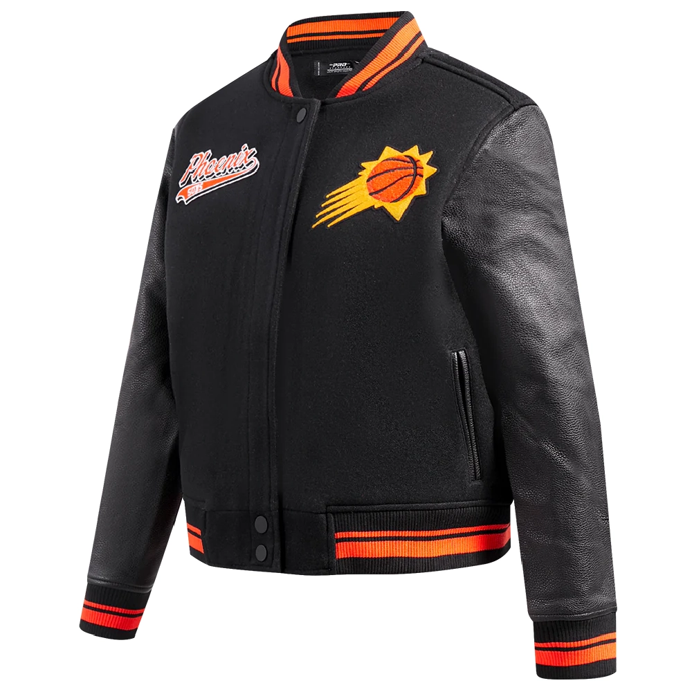 Phoenix-Suns-Womens-Script-Tail-Wool-Leather-Varsity-Jacket-Black-4