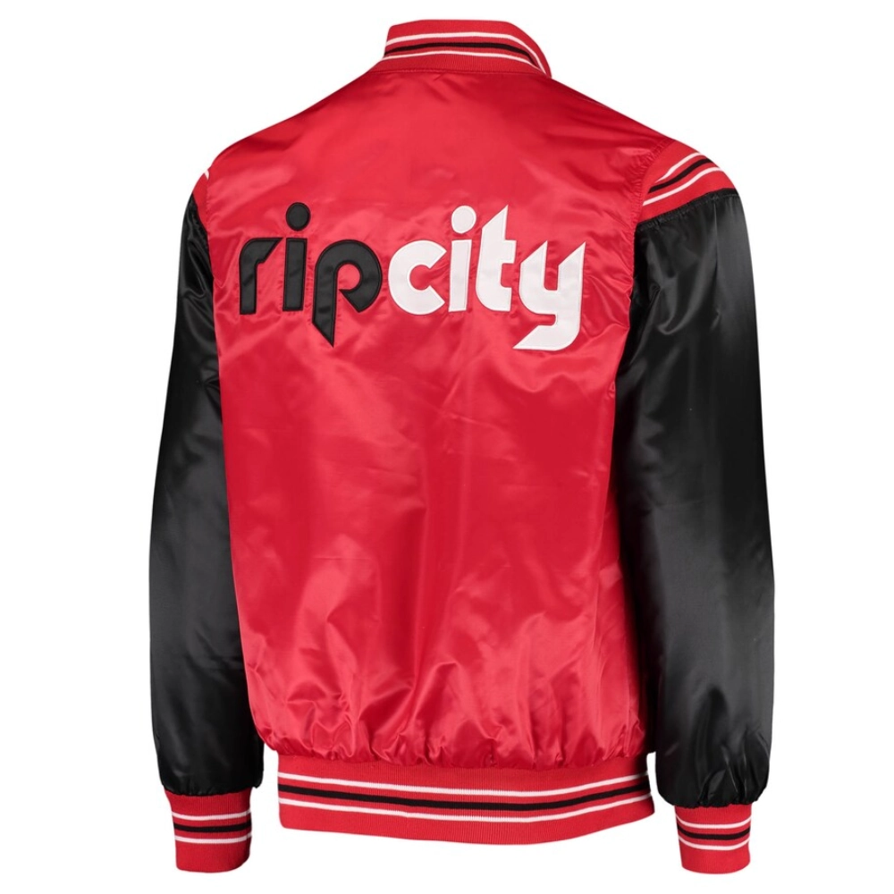 Portland-Trail-Blazers-Enforcer-Full-Snap-Satin-Varsity-Jacket-Red_Black-1
