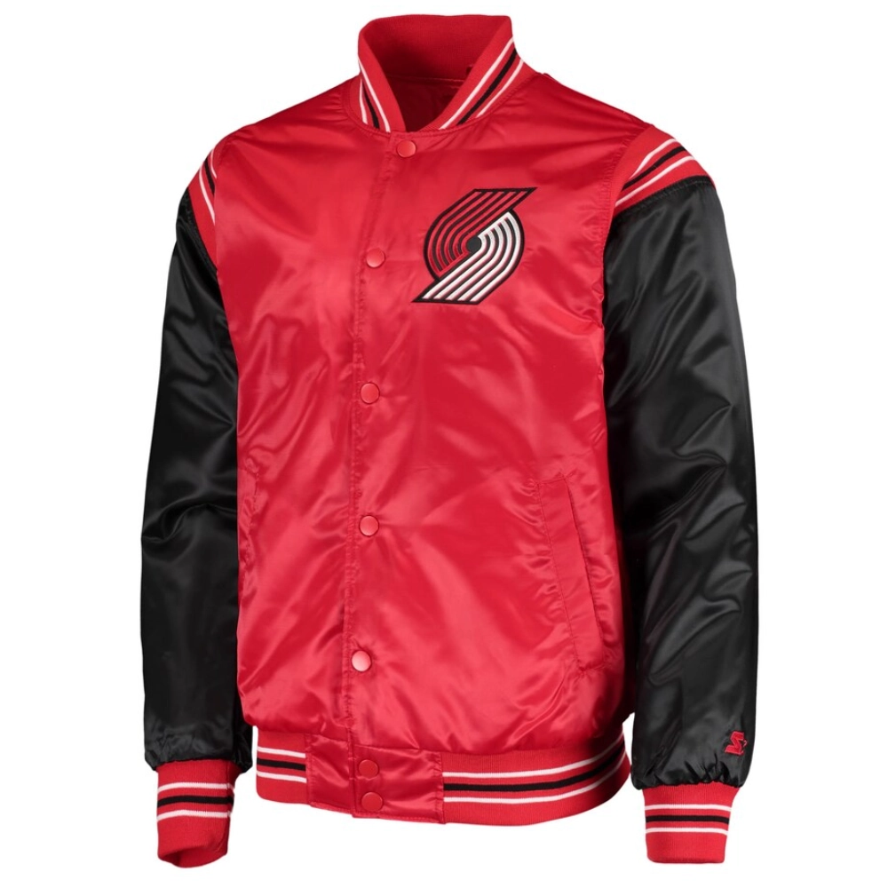 Portland-Trail-Blazers-Enforcer-Full-Snap-Satin-Varsity-Jacket-Red_Black-2