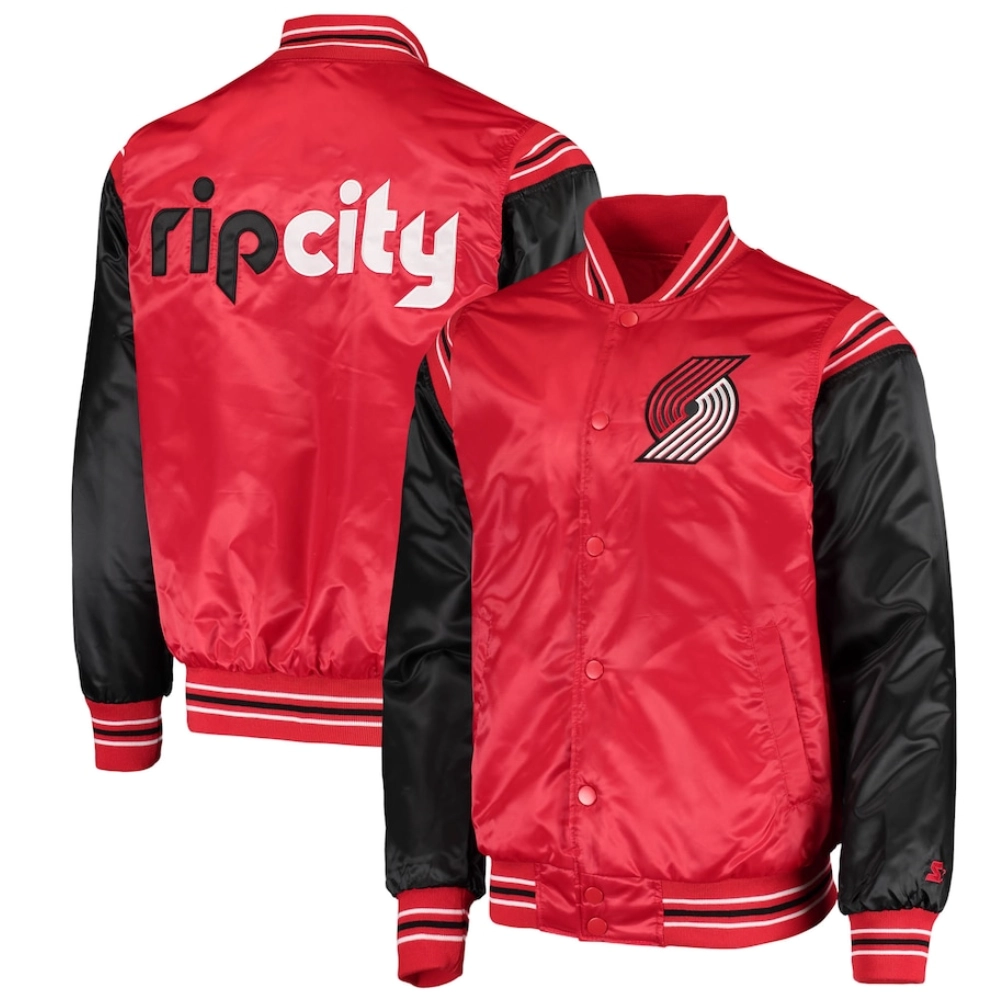 Portland-Trail-Blazers-Enforcer-Full-Snap-Satin-Varsity-Jacket-Red_Black-3
