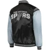 San-Antonio-Spurs-Enforcer-Full-Snap-Satin-Varsity-Jacket-BlackGray-3