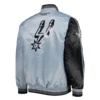 San-Antonio-Spurs-Fast-Break-Satin-Varsity-Jacket-Black-Gray-2