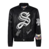San-Antonio-Spurs-Jeff-Hamilton-Full-Leather-Puffer-Old-English-Jacket-Black-1