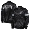 San-Antonio-Spurs-Pick-Roll-Full-Snap-Satin-Varsity-Jacket-Black-3