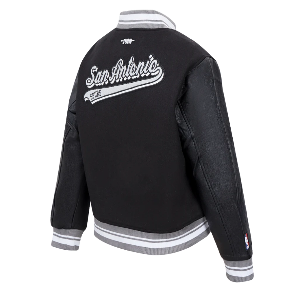 San-Antonio-Spurs-Script-Tail-Womens-Wool-Leather-Varsity-Jacket-Black-2