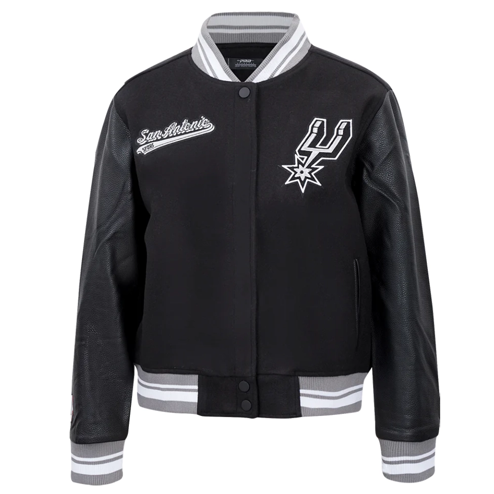 San-Antonio-Spurs-Script-Tail-Womens-Wool-Leather-Varsity-Jacket-Black-5
