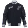 San-Antonio-Spurs-Script-Tail-Wool-leather-Varsity-Jacket-Black-5