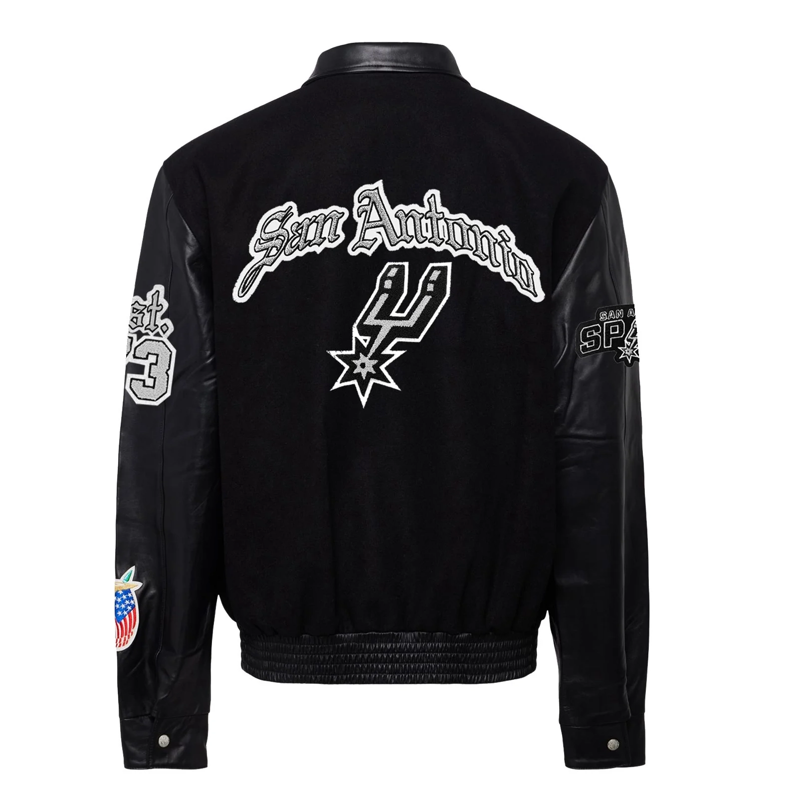 San-Antonio-Spurs-Wool-Leather-Old-English-Varsity-Jacket-Black-2