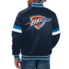 Thunder Navy Satin Home Game Varsity Jacket (1)