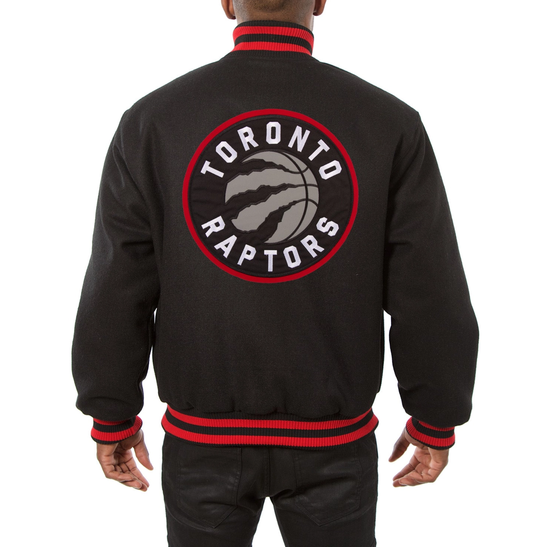 Toronto-Raptors-Handmade-Wool-Varsity-Jacket-Black-1-1