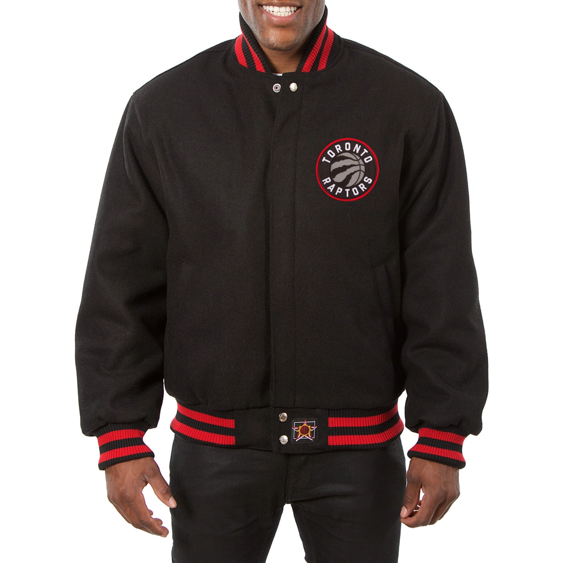 Toronto-Raptors-Handmade-Wool-Varsity-Jacket-Black-1