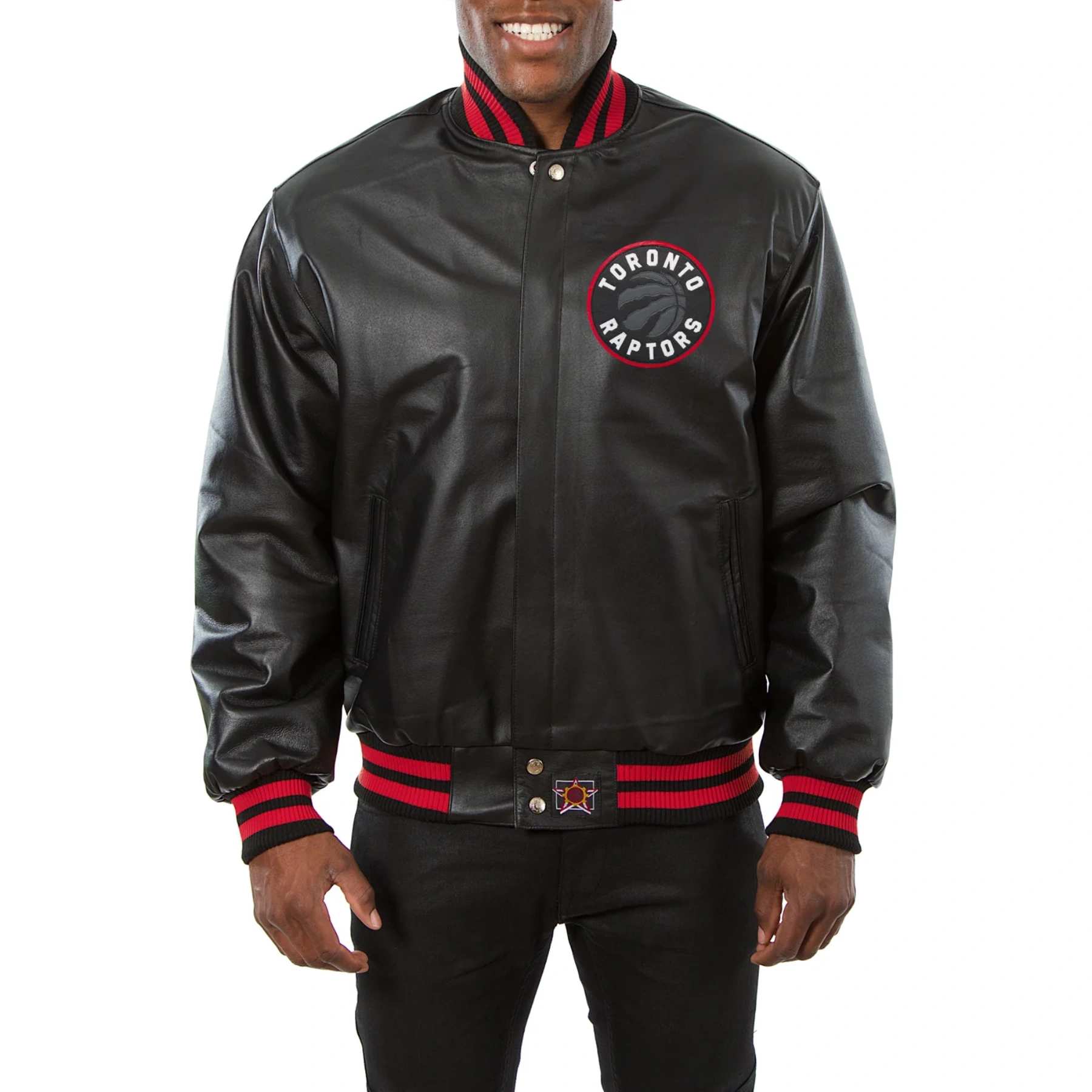 Toronto-Raptors-Logo-Real-Leather-Varsity-Jacket-Black-1