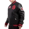 Toronto-Raptors-Retro-Classic-Wool-Leather-Varsity-Jacket-Black-2