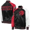 Toronto-Raptors-Starter-Reliever-Raglan-Full-Snap-Black-Red-Satin-Varsity-Jacket-4