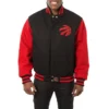 Toronto-Raptors-Two-Tone-Wool-Varsity-Jacket-Black-Red