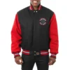 Toronto-Raptors-Two-Tone-Wool-Varsity-Jacket-Black-Red-2