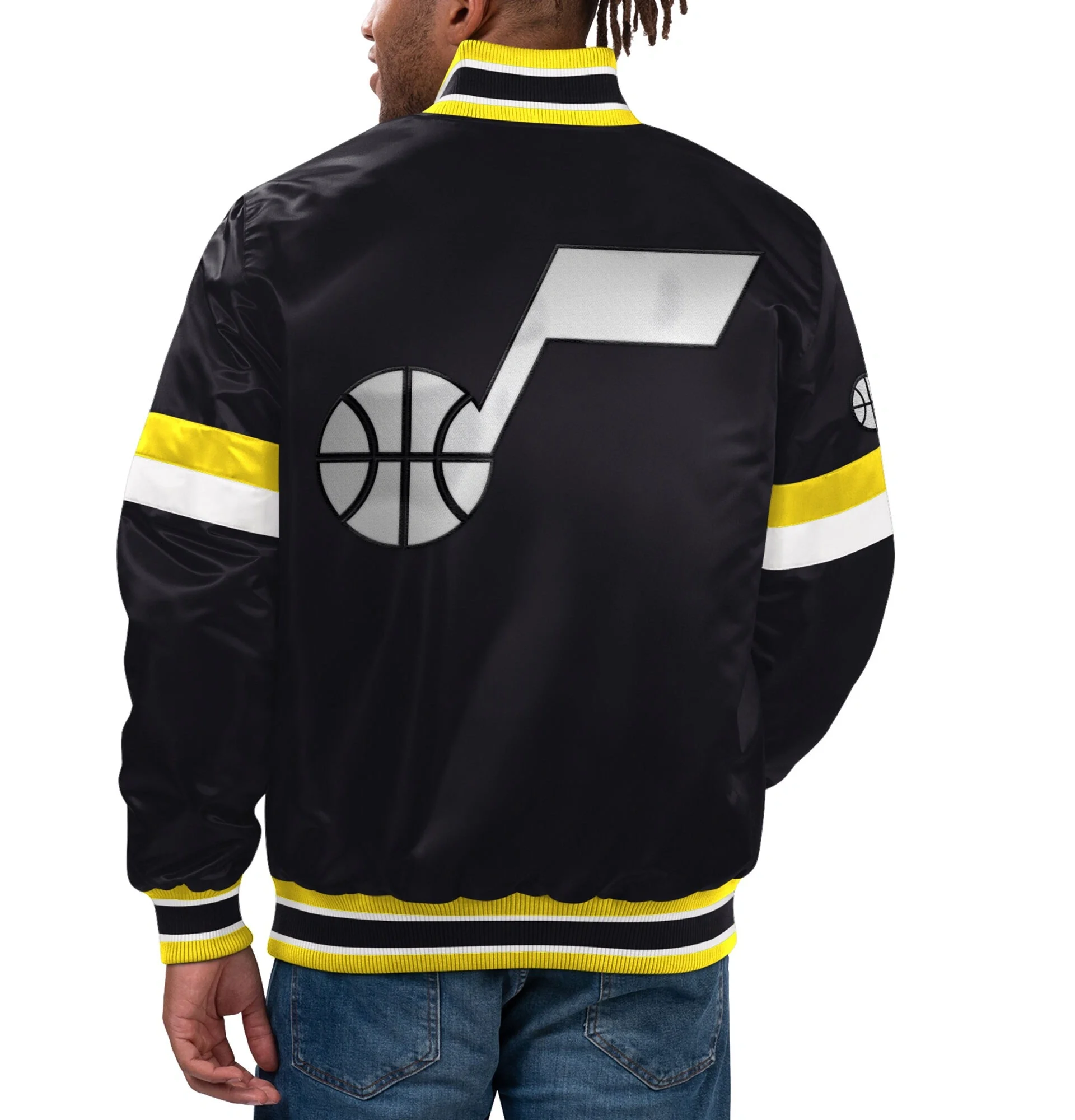 Utah-Jazz-Home-Game-Satin-Full-Snap-Varsity-Jacket-Black-2