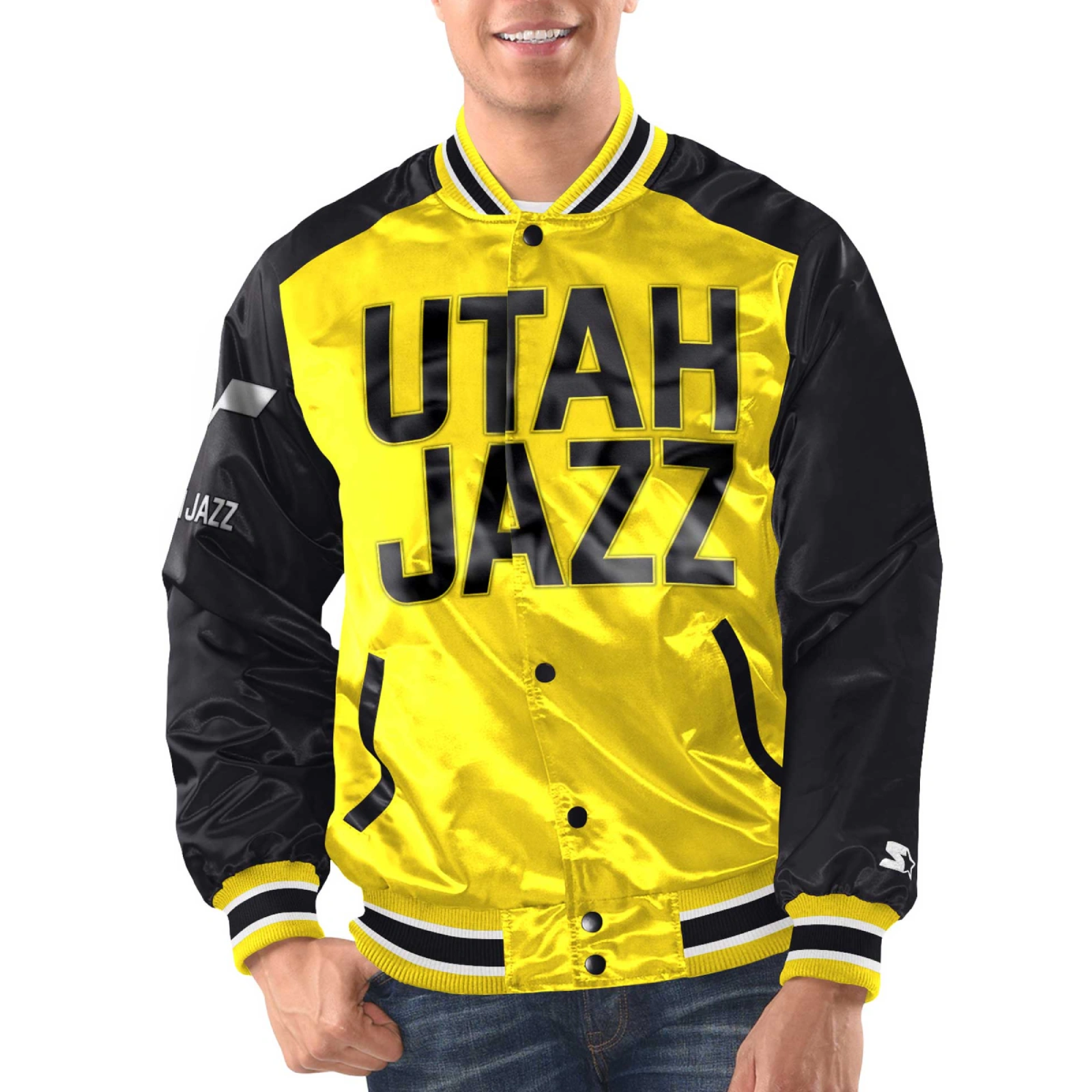 Utah-Jazz-Renegade-Satin-Varsity-Jacket-Yellow-Black-1