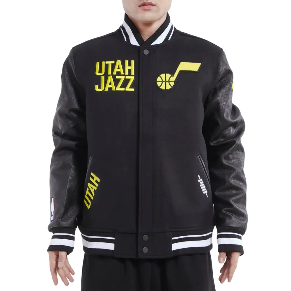 Utah-Jazz-Retro-Classic-Wool-Leather-Varsity-Jacket-Black-1