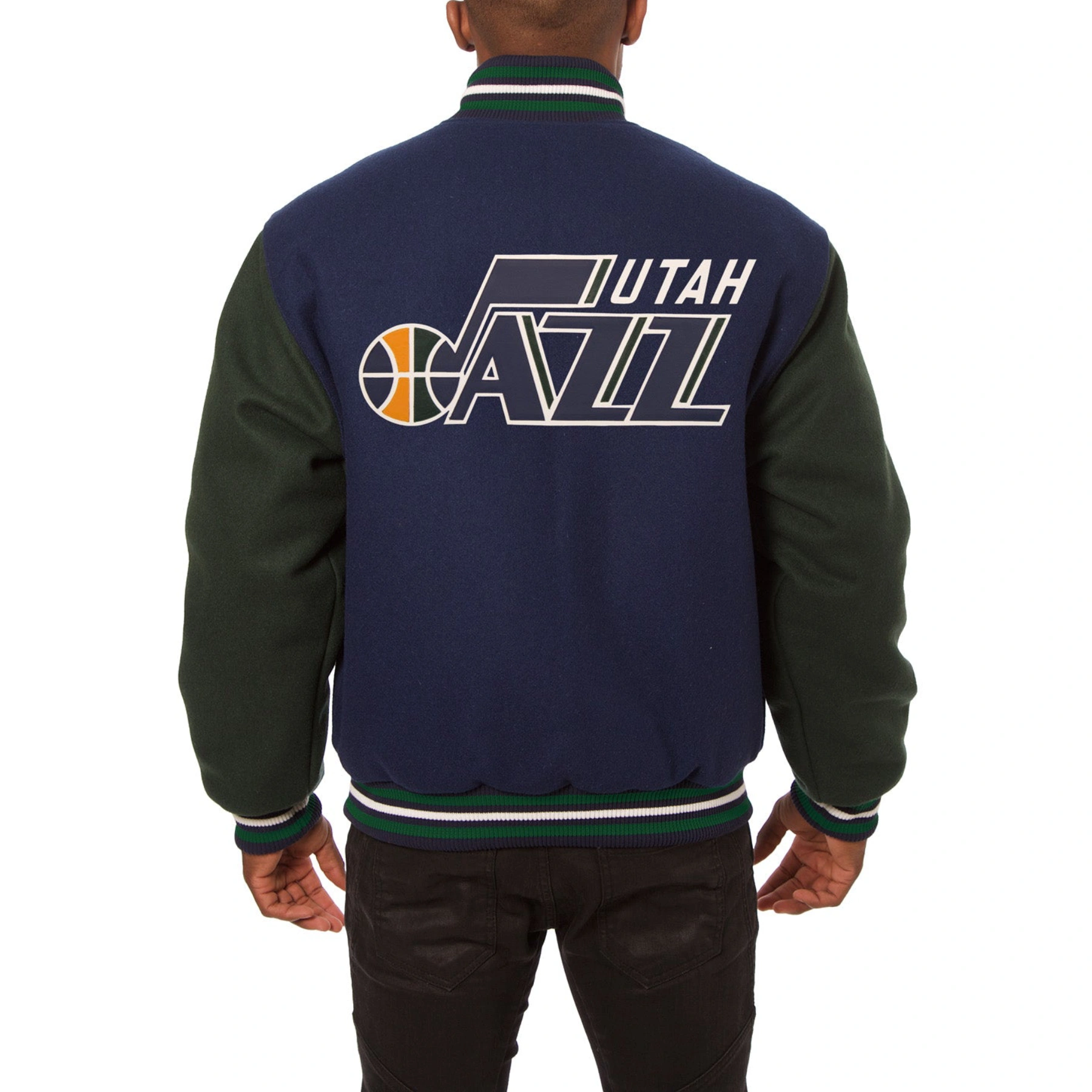 Utah-Jazz-Two-Tone-Wool-Varsity-Jacket-Navy-Green-1