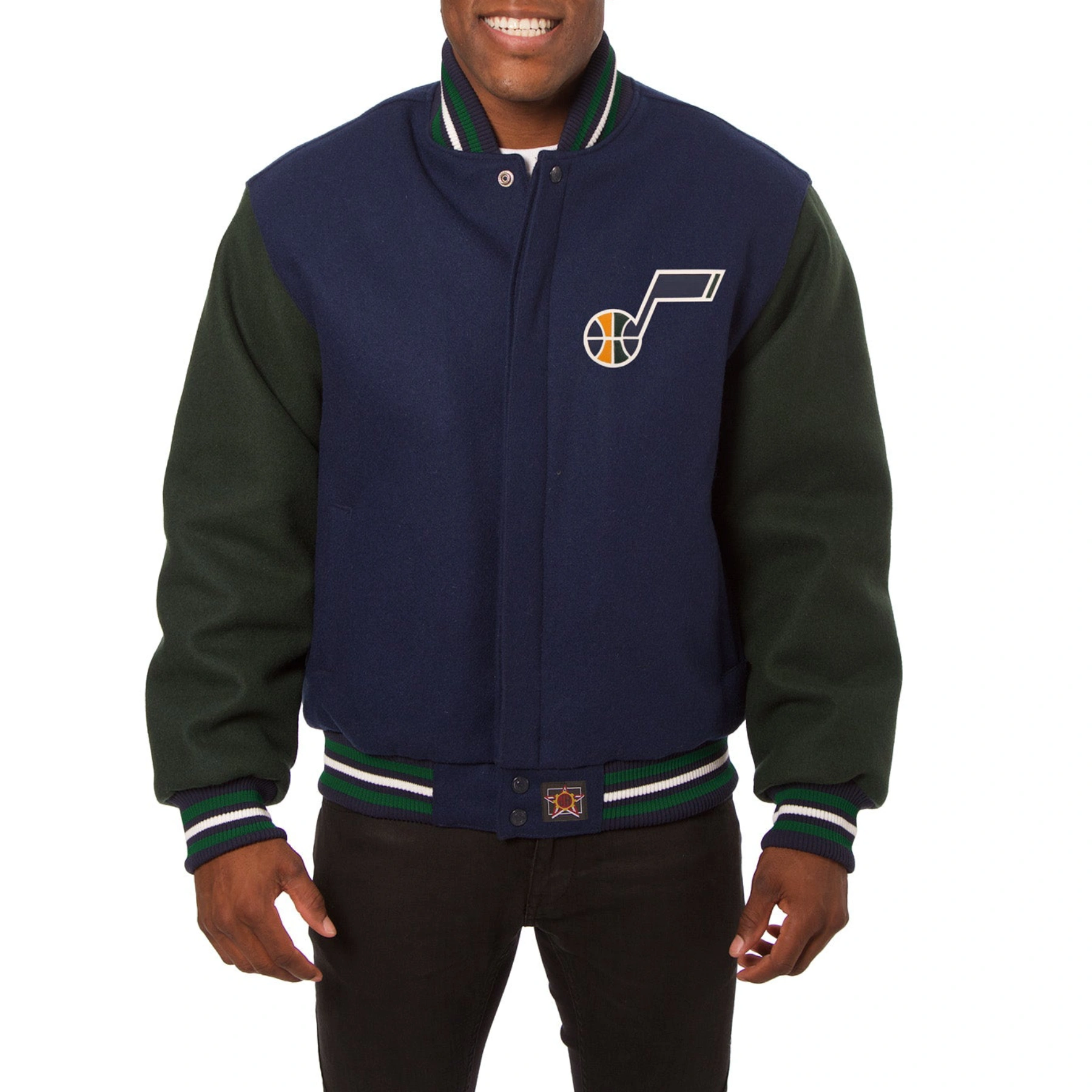 Utah-Jazz-Two-Tone-Wool-Varsity-Jacket-Navy-Green